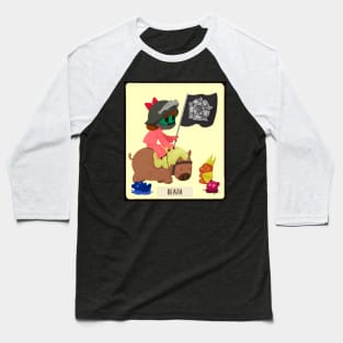 Dessert Tarot card-Death Baseball T-Shirt